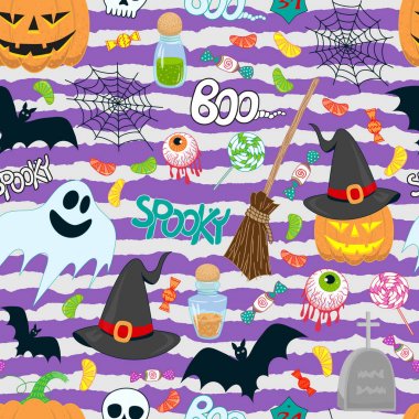 Cadılar Bayramı çocuklar vektör desen