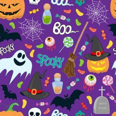 Cadılar Bayramı çocuklar vektör desen