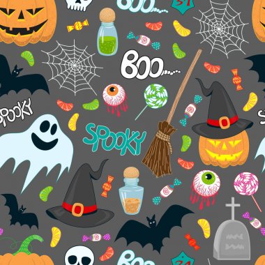 Cadılar Bayramı çocuklar vektör desen