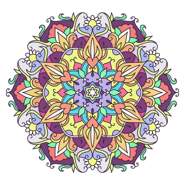 Illustration vectorielle mandalas fleur — Image vectorielle