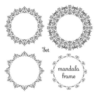 Mandala çerçeve ayarla