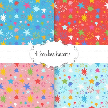 Yıldız ile Dikişsiz desen seti