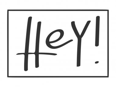 Word Hey ile konuşma balonu.