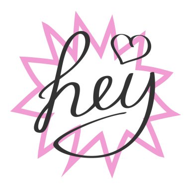 Word Hey ile konuşma balonu.