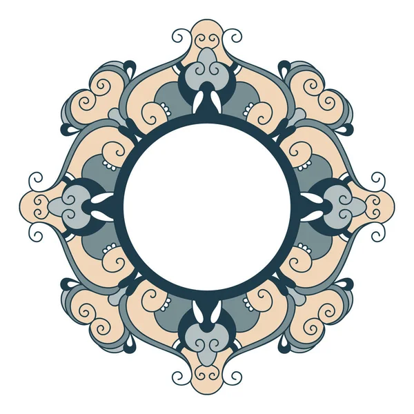 Cadres dans le style mandala — Image vectorielle