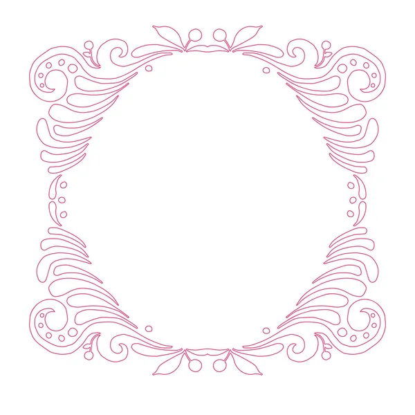 Frames with decorative floral patterns. Vector illustration. — Stock Vector