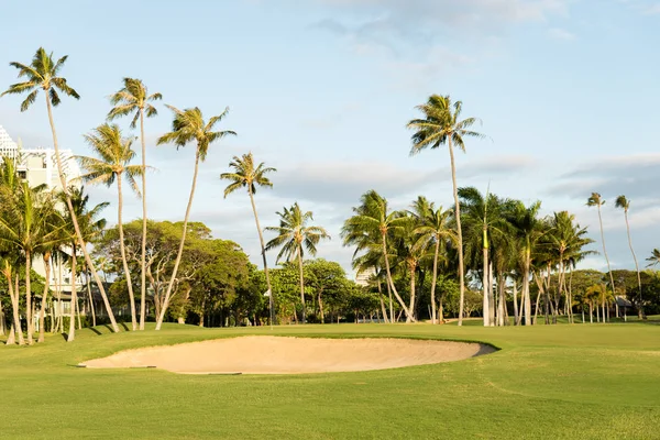 Golfplatz auf tropischer Insel — Stockfoto