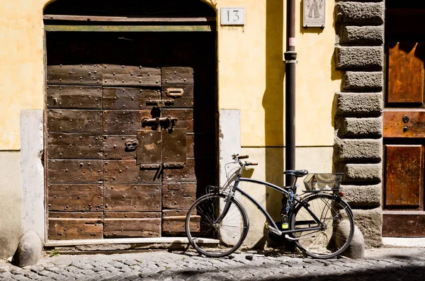 Bike on the streets of Rome Italy