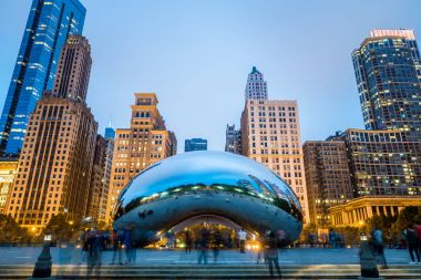 Cloud gate heykel millenium Park