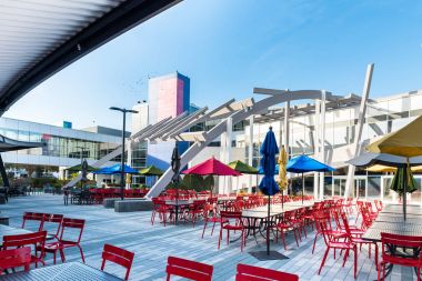 Açık hava yemek odası Googleplex - Google merkezinin