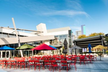 Açık hava yemek odası Googleplex - Google merkezinin