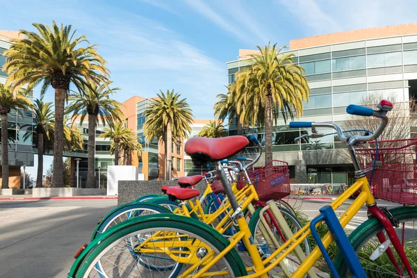 Sepeda di Googleplex - Markas Besar Google — Stok Foto
