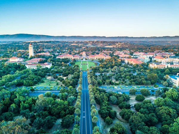 Vista del dron de la Universidad de Stanford — Foto de Stock