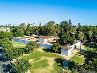 Sutters kale Sacramento havadan görünümü