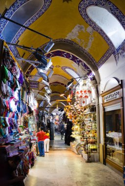 Istanbul Türkiye 18 Haziran 2013: Istanbul Çarşısı Pazar sokak