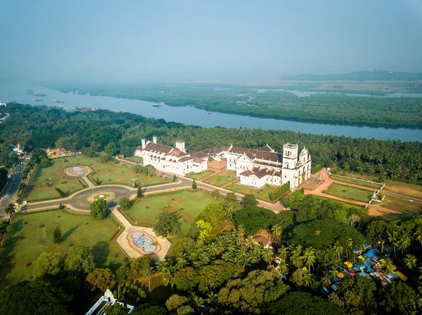 Vista aérea de Velha Goa en Goa India Imagen de stock