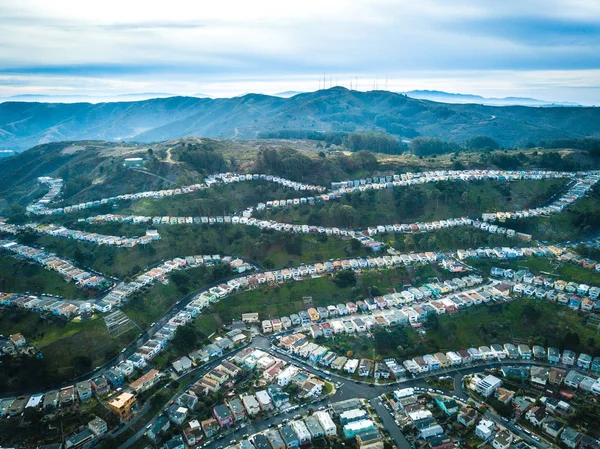 Aerial photo of Daly City in California — Stock Photo, Image