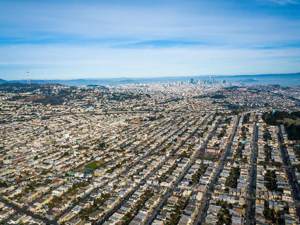 Lotnicze zdjęcia z San Francisco w Kalifornii — Zdjęcie stockowe