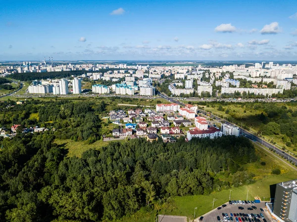 Aerial photo of Minsk Belarus — Stock Photo, Image