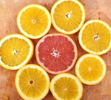 Greyfurt dilim Merkezi portakal dilimleri