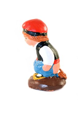 Beyaz arka plan üzerinde izole Caganer