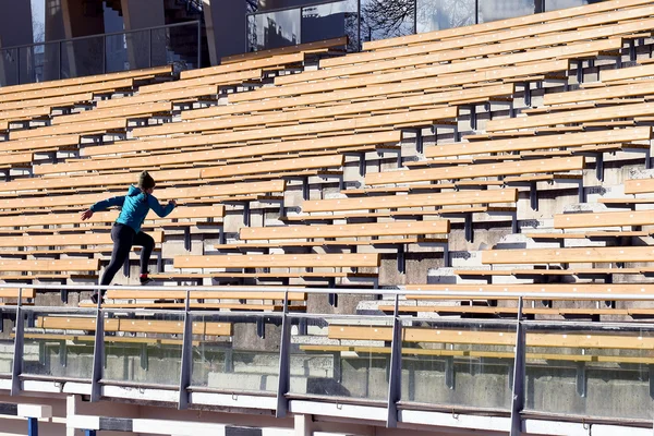 Exercise in stadium. — Stock Photo, Image