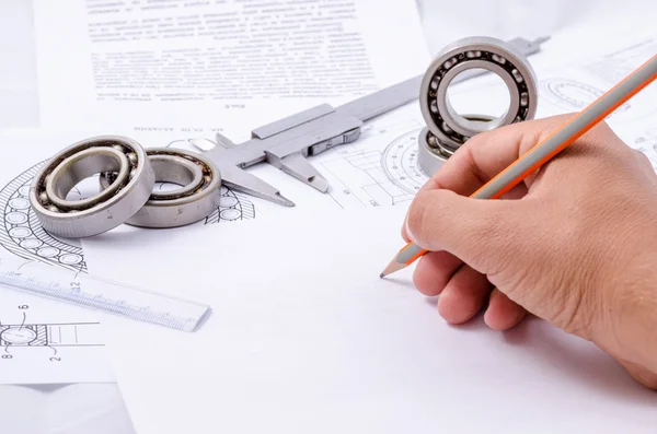 Bilya yatakları ile teknik çizimler