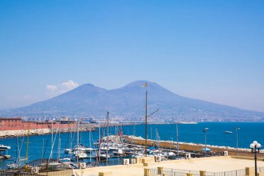 Napoli Limanı, Vezüv manzarası, Napoli Körfezi. 