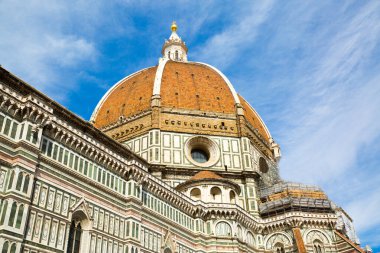 Florence Duomo, Santa Maria del Flore Bazilikası. Floransa, Toscana, İtalya 'daki Santa Maria Bazilikası. 