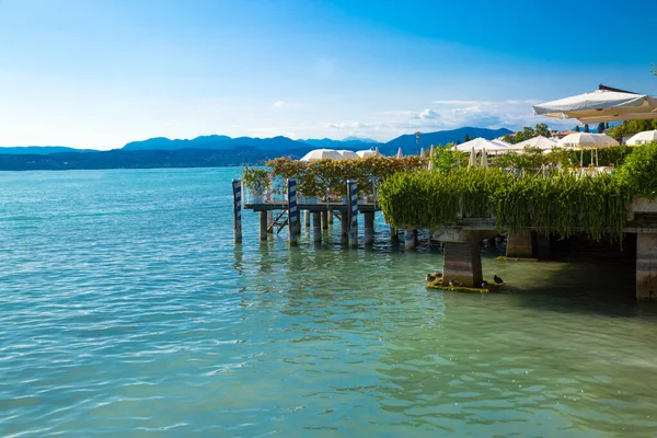 Garda Lake Sirmione Italy Restaurant Ner Lake Garda — Stock Photo, Image