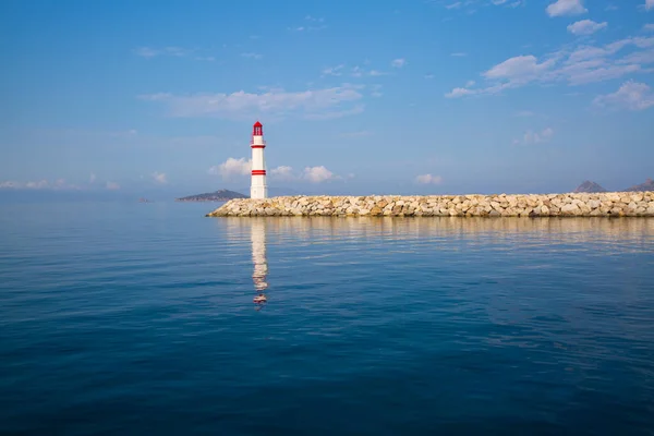 Beacon Mediterranean Sea Bodrum Turkey — Stock Photo, Image