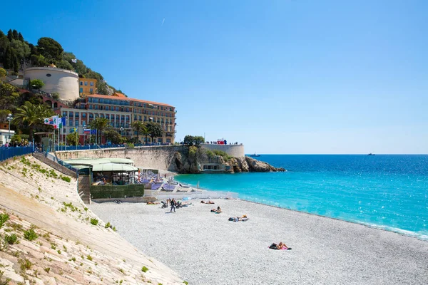 Güzel Fransız Rivierası Cote Azur Veya Azure Sahili — Stok fotoğraf