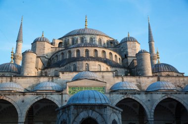 İstanbul 'daki mavi cami, hindi..  