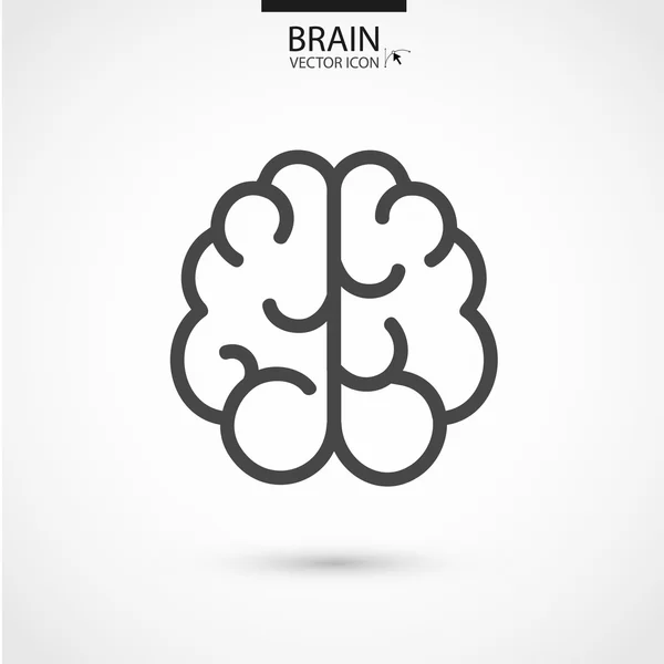 Plantilla de logotipo abstracto del cerebro Ilustración vectorial — Archivo Imágenes Vectoriales