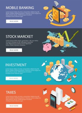 Düz izometrik kavramı: Finans, borsa, yatırım, vergiler, m-bankacılık