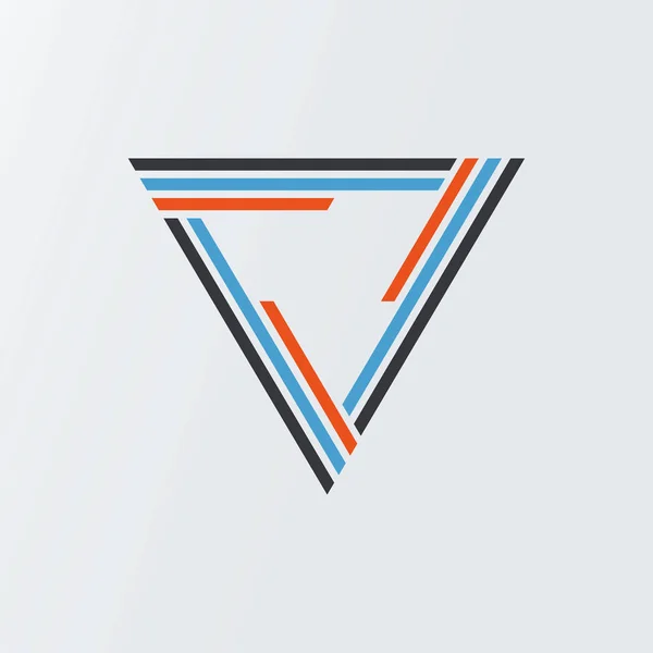 Triangel teknik symbol mall ikon design vektor eps isolerade illustration Stockvektor
