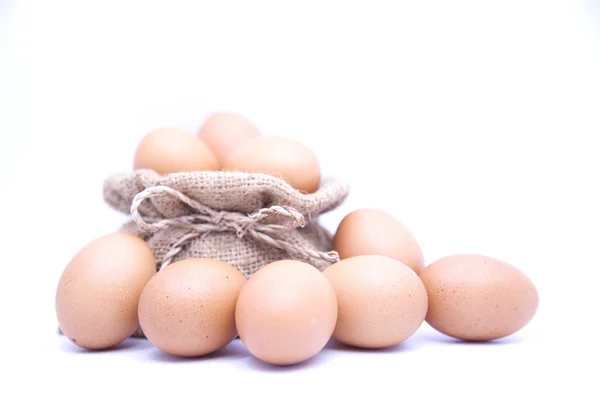 yumurta beyaz arka plan ile 