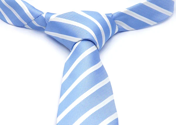 Beyaz şeridi ile mavi kravat