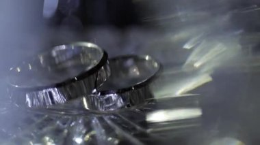 Işık parlama içinde yüzük nişan