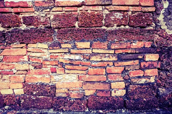 Nahaufnahme roter Backsteinmauer — Stockfoto