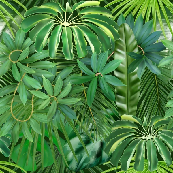 Безшовные тропические леса — стоковый вектор