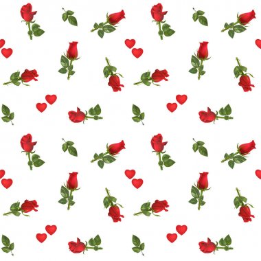 rosebud ve kalpleri ile Seamless Modeli