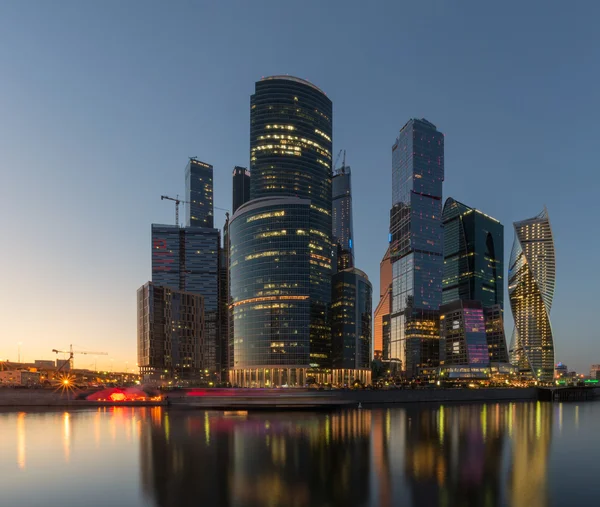Moskova şehir silueti. Moscow city, Rusya Federasyonu.