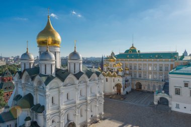 Panoramik görünümü. Moskova Kremlin. Rusya