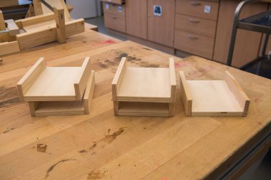 El yapımı ahşap karton kutular