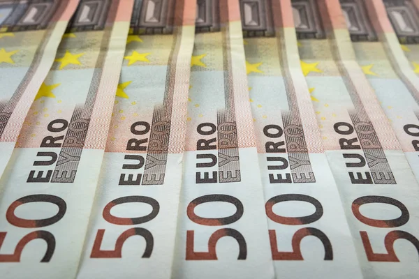 Nuevos billetes de 50 euros — Foto de Stock