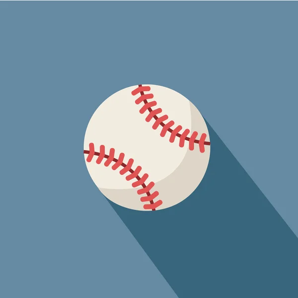 アメリカの野球アイコン ベクトル図で青い背景分離 — ストックベクタ