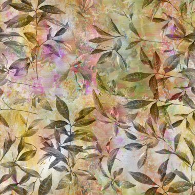 Suluboya yaprak, seamless modeli 