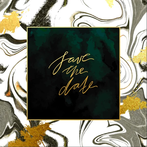 Trendy mermer davet şablonu