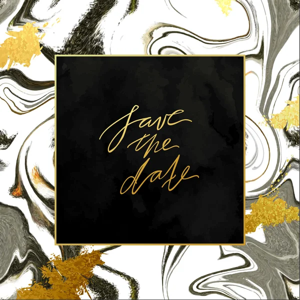 Trendy mermer davet şablonu